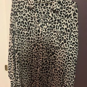 Express Cheetah button down